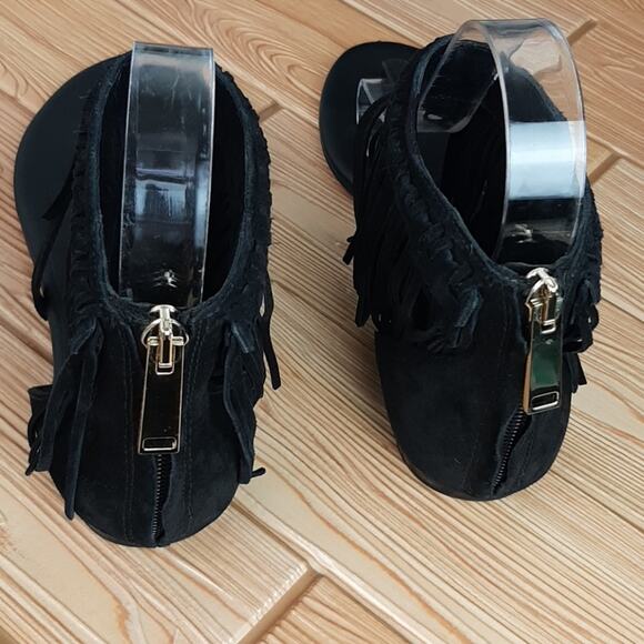 Diane Von Furstenberg DVF Paloma Suede Fringe Sandals Size 6 - Picture 4 of 16